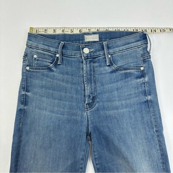 Mother Womens Stunner Zip Ankle Step Fray Good Girls Do Designer Jean W24-26/L27 - Picture 8 of 11